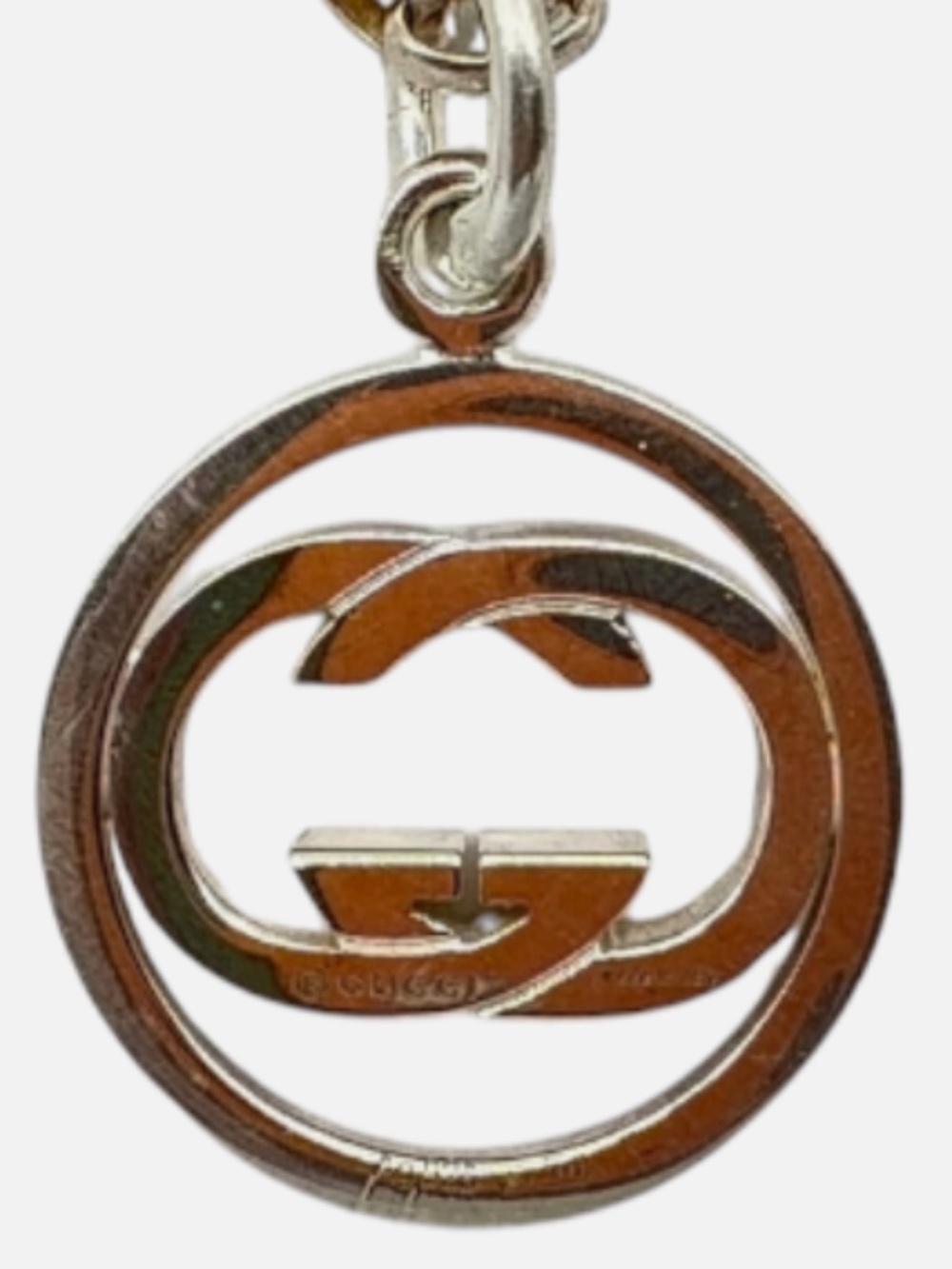 Gucci Sterling Silver 925 Interlocking GG Necklace 22 inches 9.6 dwt - Picture 10 of 10
